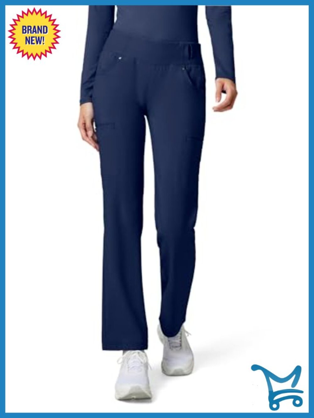 Cherokee Iflex Women's Straight Leg Scrub Pants 6 Pockets Stretch Medical Work